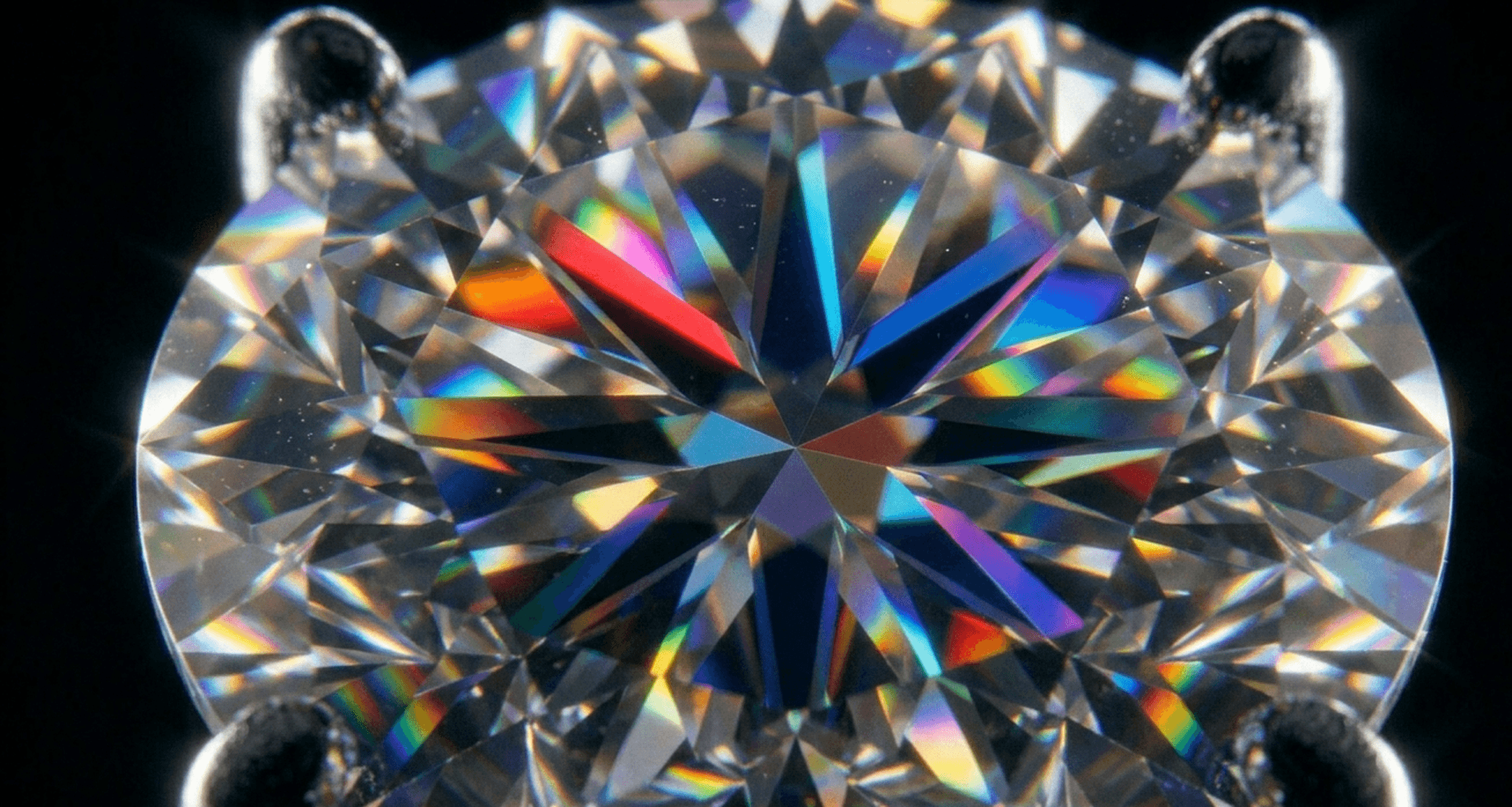 Bague solitaire moissanite TERRITORY portée, gros plan sur le feu de la pierre